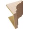 Ekena Millwork 11"W x 11"D x 11"H Wide Pescadero Rough Cedar Woodgrain TimberThane Corbel, Primed Tan CORUR11X11X11PECRCPR - alternate 3